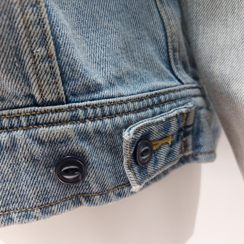 Wilfred Free Denim Jacket Women's Small Light Blue Cotton Button Up‎ Casual Norm - Picture 6 of 9